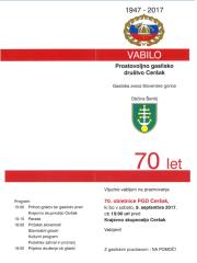 PRAZNOVANJE 70. OBLETNICE PGD CERŠAK